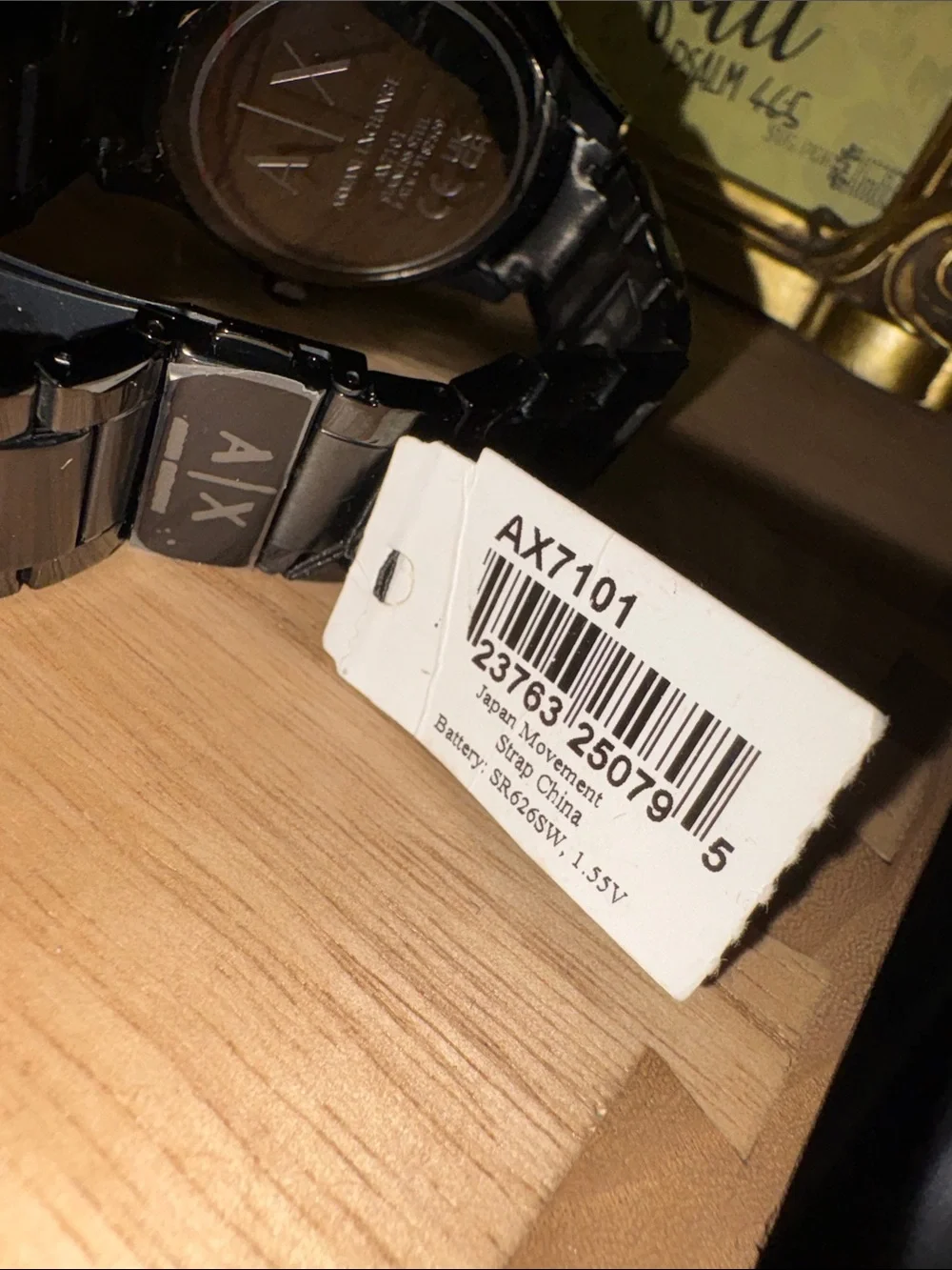 Emporio Armani Black Stainless Steel Men's Watch